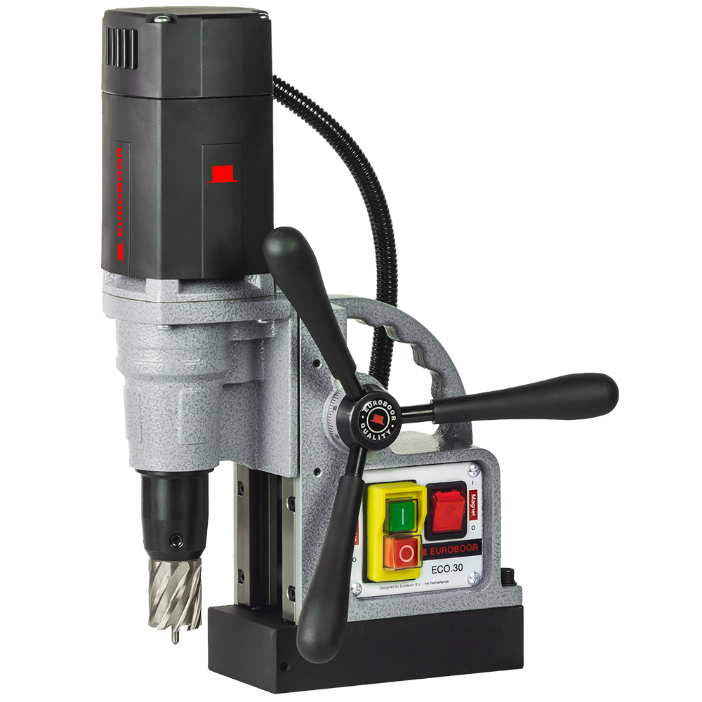 Euroboor-Magneet-kernboormachine-ECO.30S+-met-gratis-kernborenset Euroboor Magneet kernboormachine ECO.30S+ met gratis kernborenset