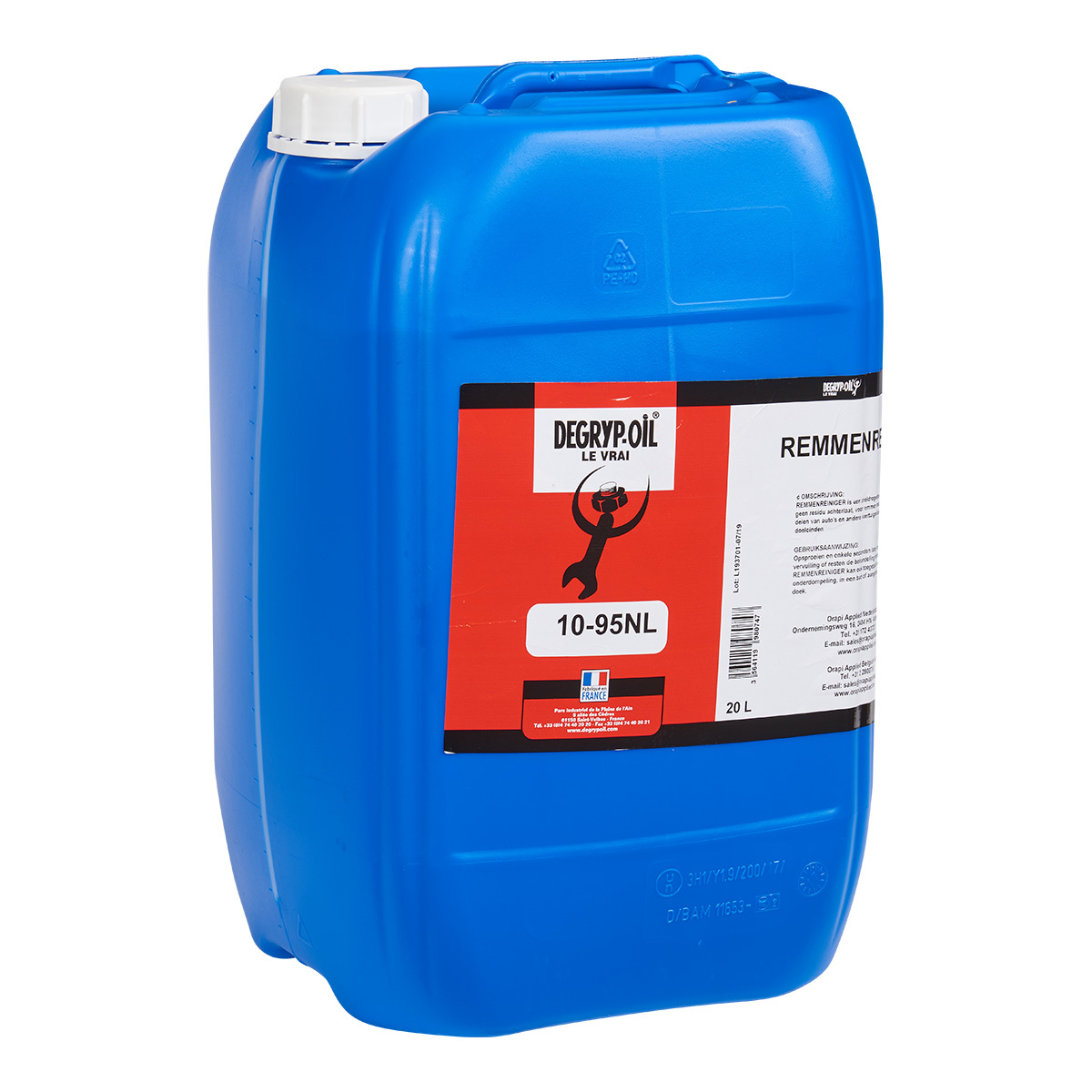 10-95 REMMENREINIGER 20 LITER DRUM