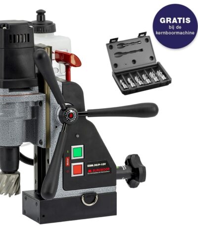 Euroboor magneet kernboormachine EBM.36/P-18V  kopen  zonder accu's en lader met gratis kernborenset