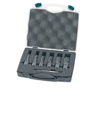 Phantom kernboren HSS-EX set geniteerd 7-delig snijdiepte 30mm