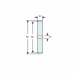 Plaatwiel Simplex voor rollenketting 08B-1 (1/2"x5/16) gehard Z = 17 1