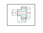 Recht gefreesd tandwiel moduul 1 Z = 17 gehard 1