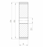 5 Z = 95 met boring ø 20mm